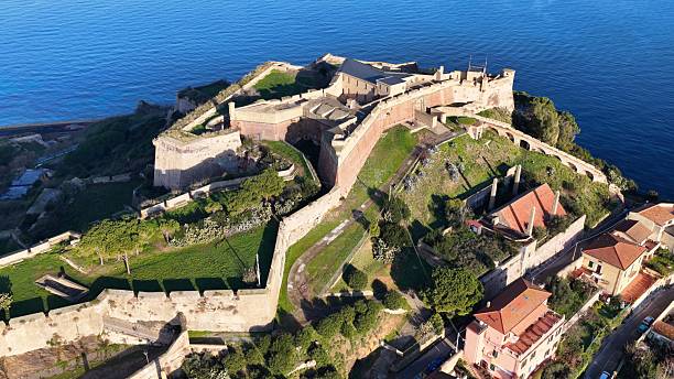Veduta aerea di Forte Falcone a Portoferraio